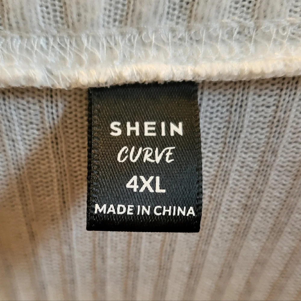 White Ribbed Sweatshirt - Picture 3 of 3